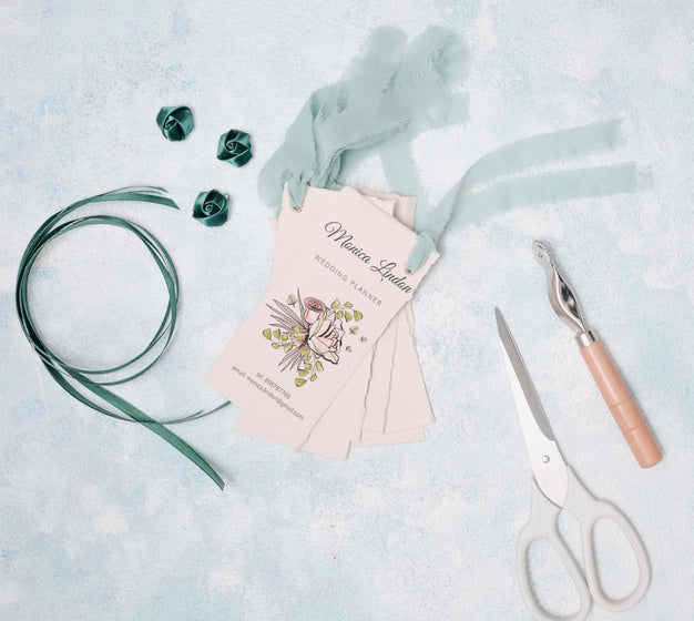 Stationery Wedding Invitation Concept Psd