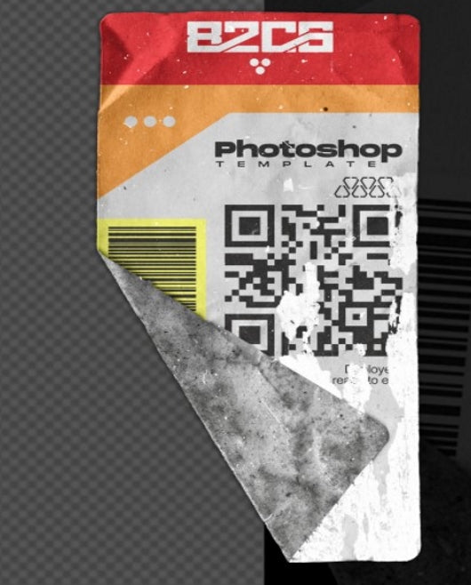 Sticker Mockup Psd Template