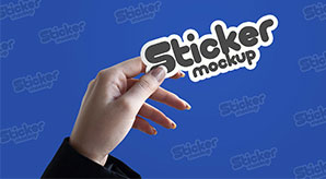 Sticker Mockup Psd