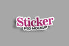 Sticker Mockup Psd
