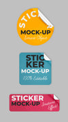 Stickers Mock Up Psd
