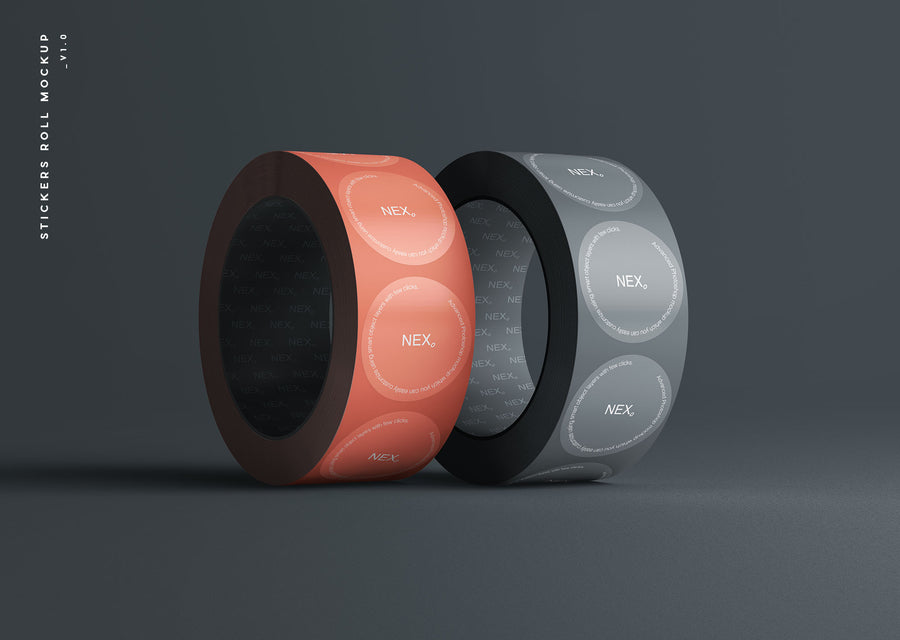 Stickers Roll Mockup