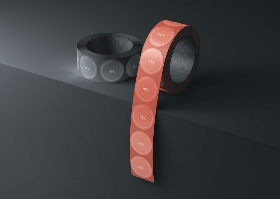 Stickers Roll Mockup