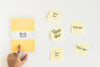 Sticky Notes Mockup With Tips Concept Psd