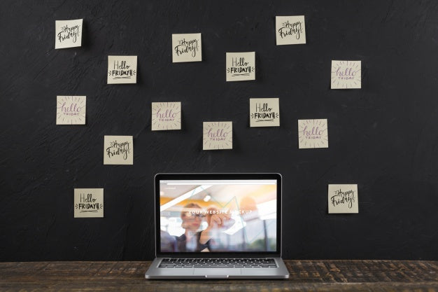 Still Life With Laptop Mockup Psd