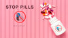 Stop Pills With Mock-Up Concept Psd