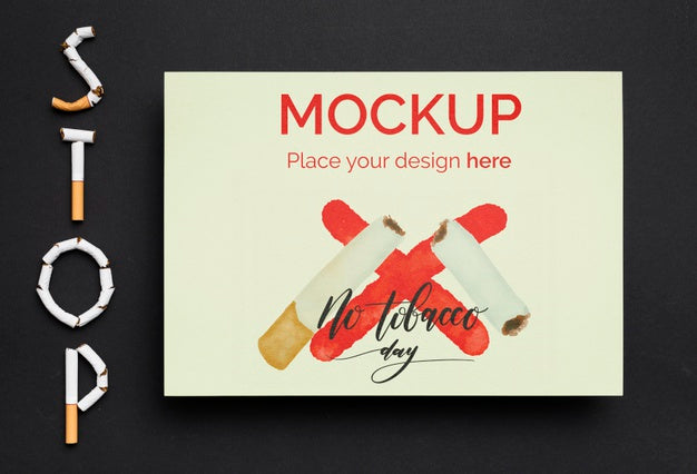 Stop Smoking Concept With Cigarettes Psd