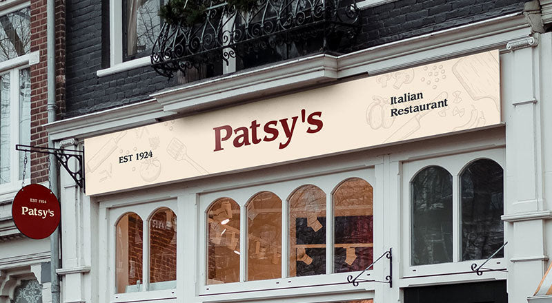 Storefront Board & Signage Logo Mockup Psd