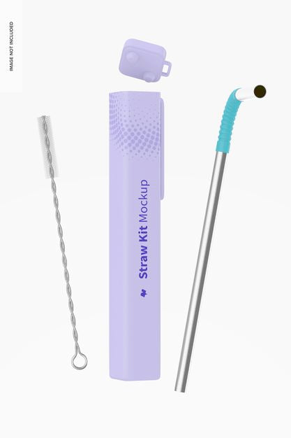 Straw Kit Mockup Psd