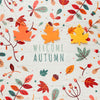 String Leaves With Welcome Autumn Quote Psd
