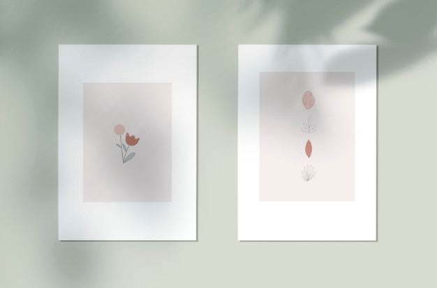 Styled Botanical Design Poster Psd