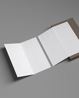 Stylish Brand Bi-Fold Brochure Mockup Psd 2019