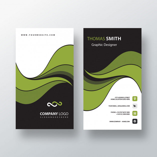 Stylish Vertical Business Card Psd