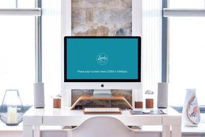 Stylish Workspace With iMac in a Bright Interior