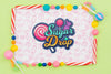 Sugar Drop Mock-Up With Delicious Candy Frame Psd