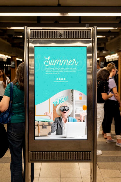 Summer Billboard Mock-Up Psd