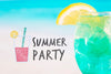 Summer Cocktail Concept With Copyspace Mockup Psd