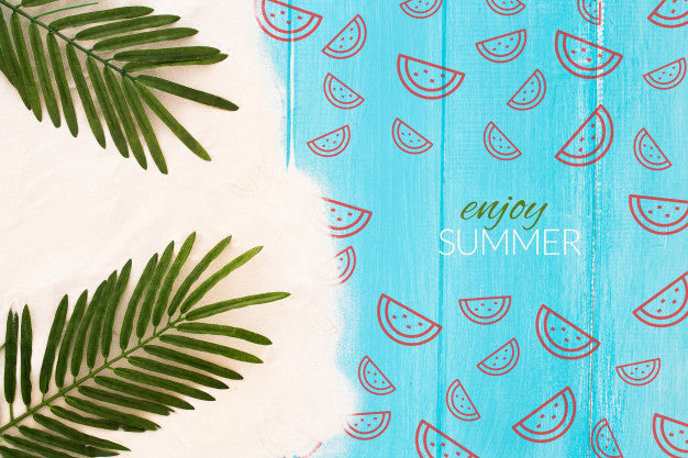 Summer Concept Mock Up With Image Psd