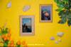 Summer Concept With Frames And Leaves Psd