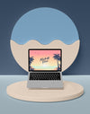 Summer Concept With Laptop Psd