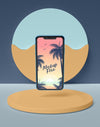 Summer Concept With Phone Psd