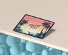 Summer Concept With Tablet On Table Psd