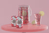 Summer Drinks On Table With Pink Background Psd