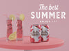 Summer Drinks On Table With Typography Psd