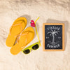 Summer Mockup With Colorful Sandals And Sunglasses Psd