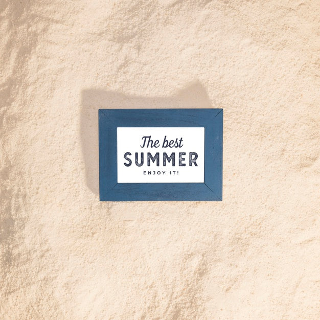 Summer Mockup With Marine Elements Psd