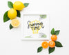Summer Time Concept With Fresh Fruits Psd