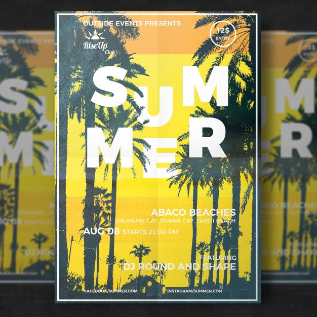 Summer Travel Flyer Psd