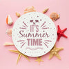 Summertime Concept With Starfish Psd
