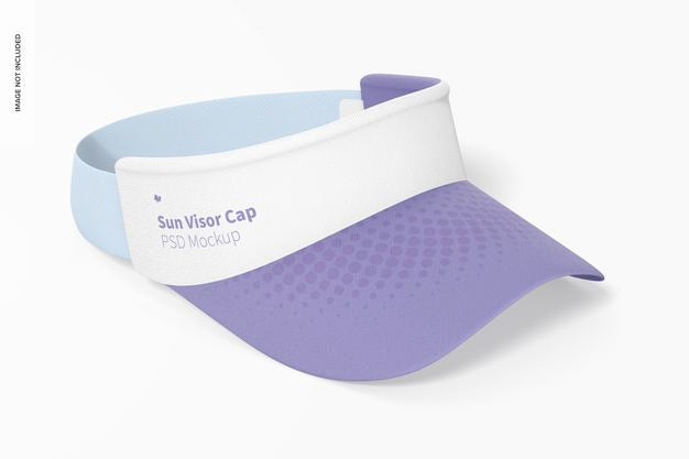 Sun Visor Cap Mockup, Right View Psd