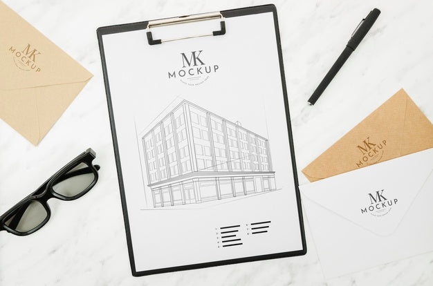 Sunglasses And Architecture Outdoors Mock-Up Psd