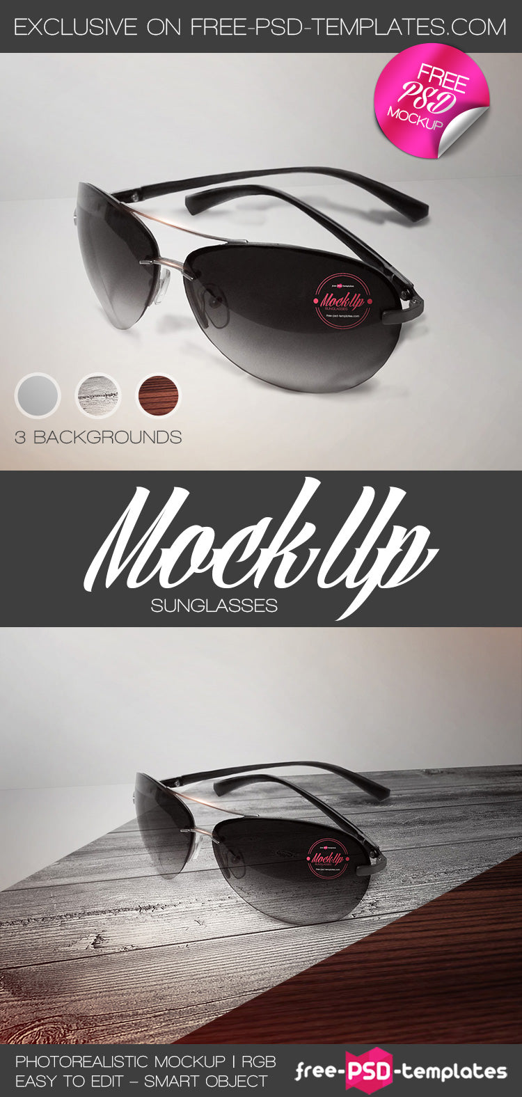 Sunglasses Mock-Up In Psd