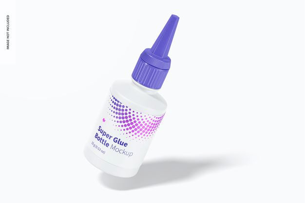 Super Glue Bottle Mockup Psd