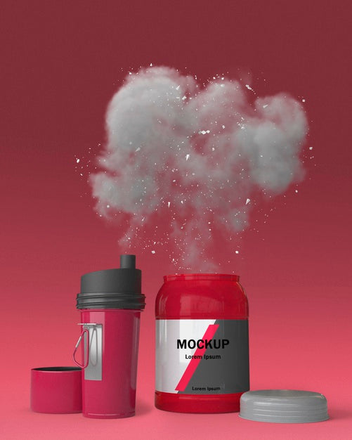 Supplements Splash Concept Mock-Up Psd