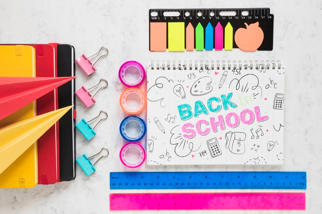 Supplies For The Event Of School Beginning Psd