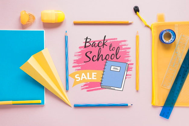 Supplies Sale For Back To School Event Psd