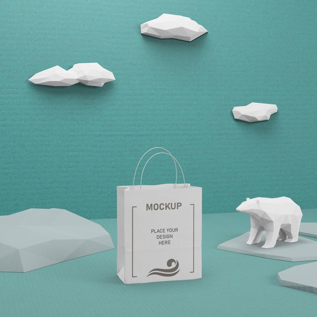 Sustainable Paper Bag With Mock-Up Psd