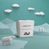 Sustainable Paper Bag With Polar Bear Concept Psd
