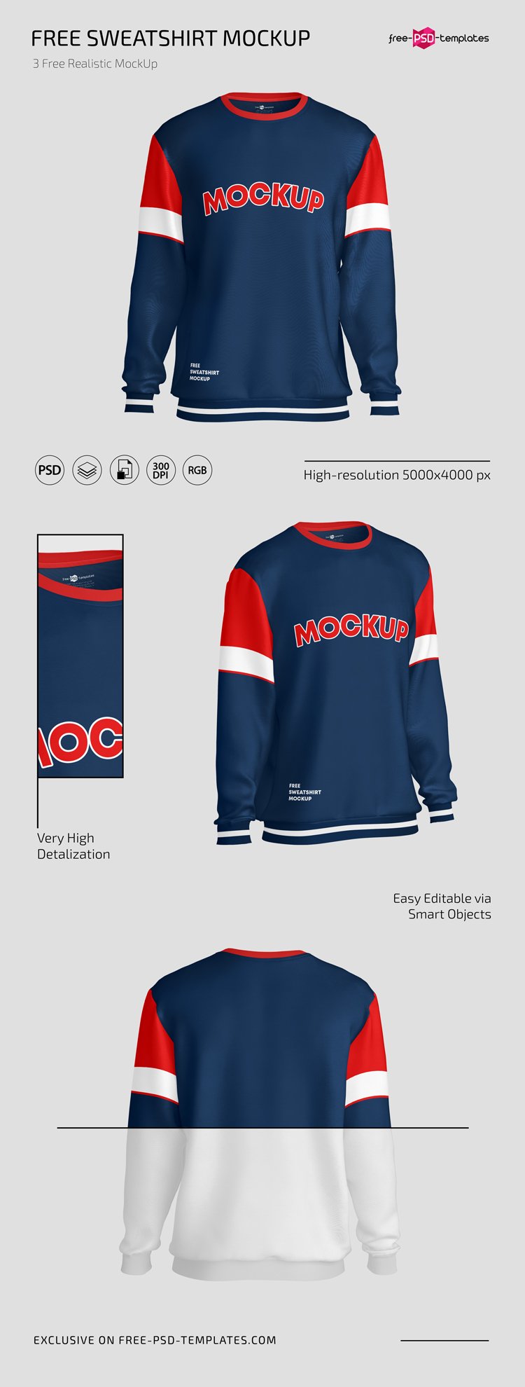 Sweatshirt Mockups In Psd