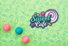 Sweet Cafe With Lollipop And Gum Psd