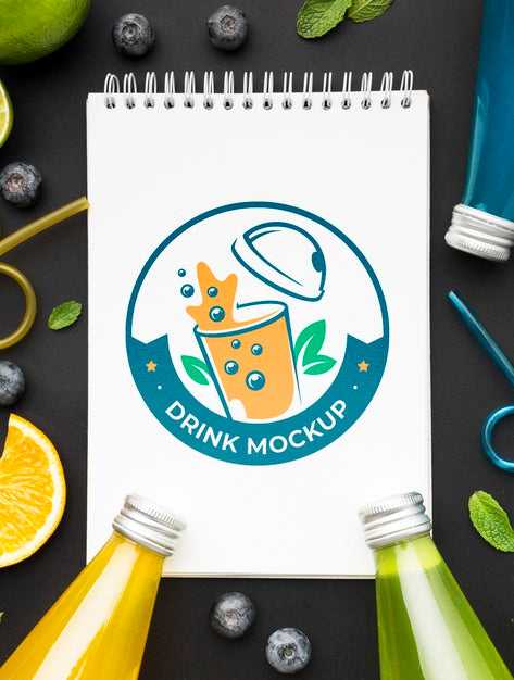 Sweet Drink Juice Concept Mock-Up Psd