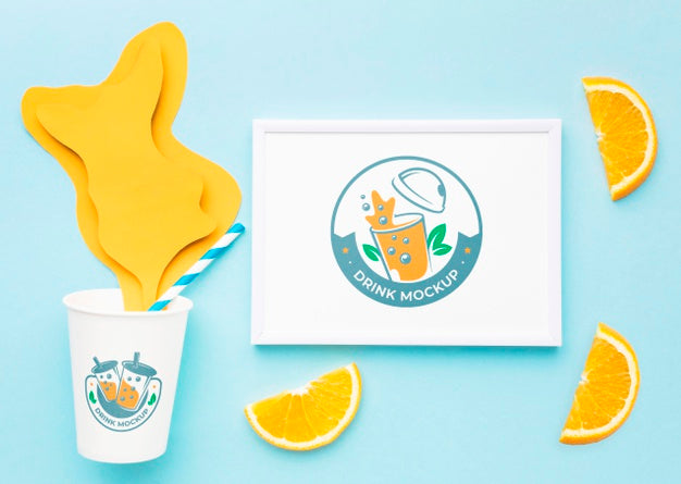 Sweet Drink Juice Concept Mock-Up Psd