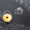 Sweet Sprinkled Donut With Mock-Up Psd