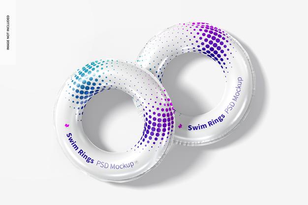 Swim Rings Mockup Psd