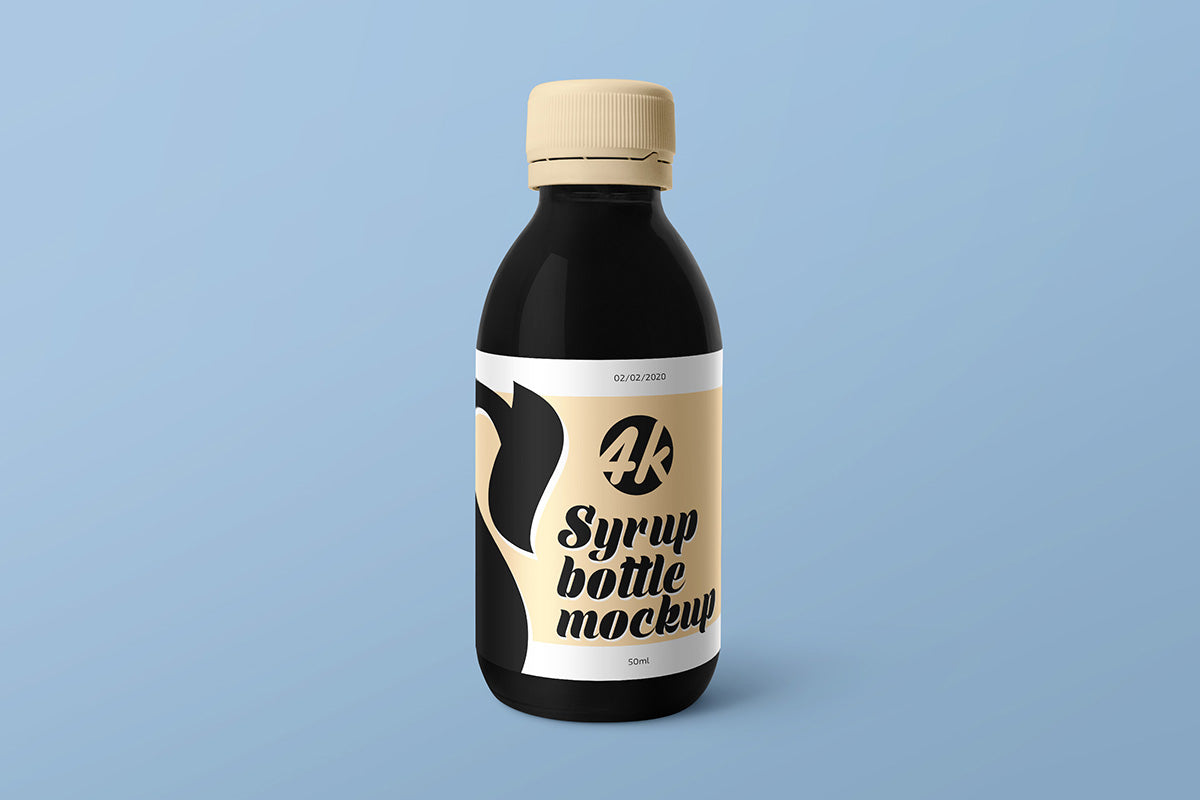 Syrup Medical Bottle Mockup