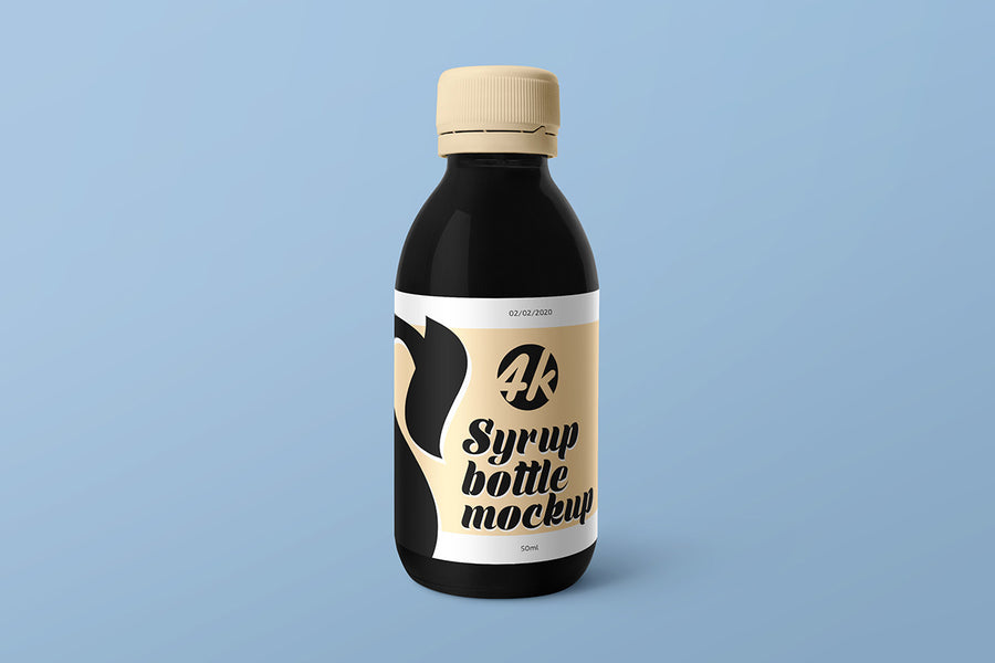 Syrup Medical Bottle Mockup